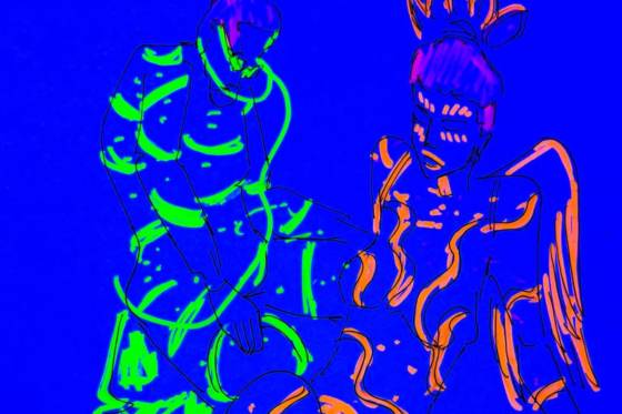  Drink and Draw: Neon N*ked Life Drawing
