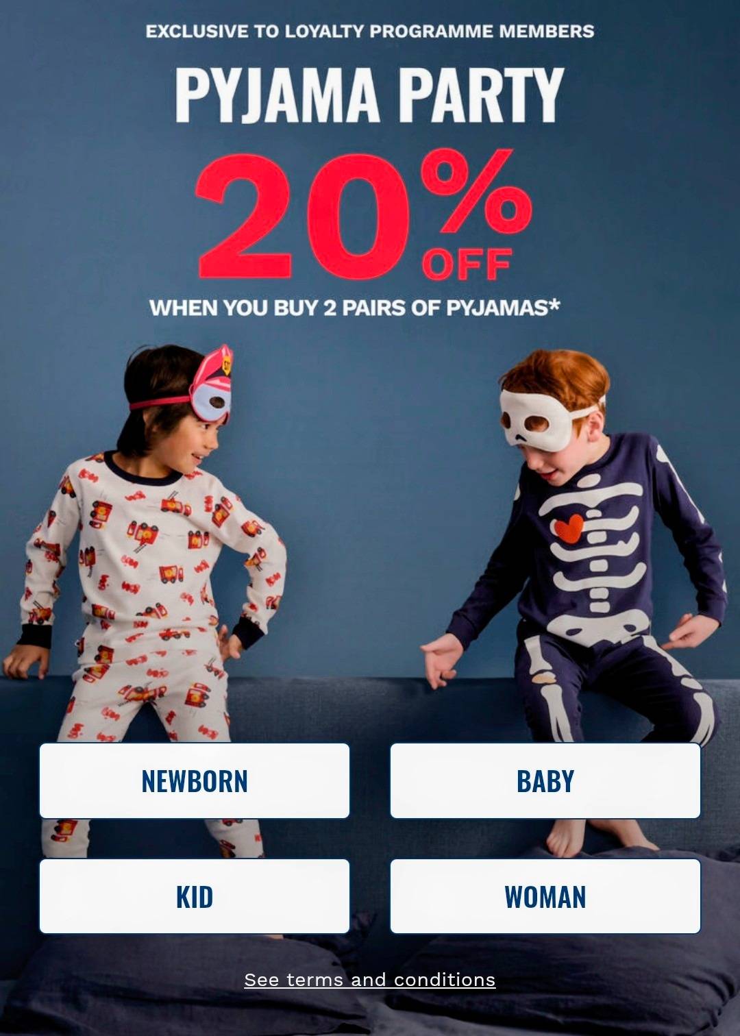 20% pyjamas 