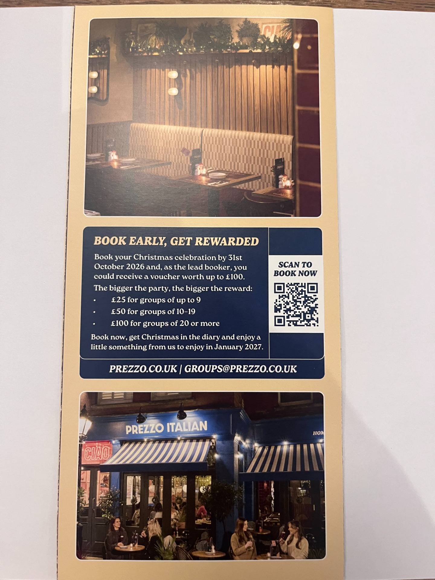 BOOK EARLY GET REWARDED 